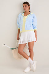 Light Blue Gailliot Packable Windbreaker