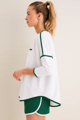 White French Terry Farrah Swing Sweatshirt