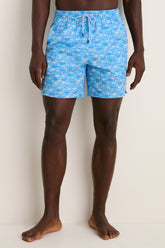 Marina Blue Sunfish Swim Trunk