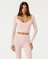 Ballet Wrap Top | Blush