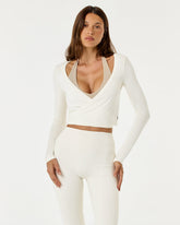 Ballet Wrap Top | Vanilla