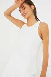 White Cane Performance Jersey Ellen Racerback Tank