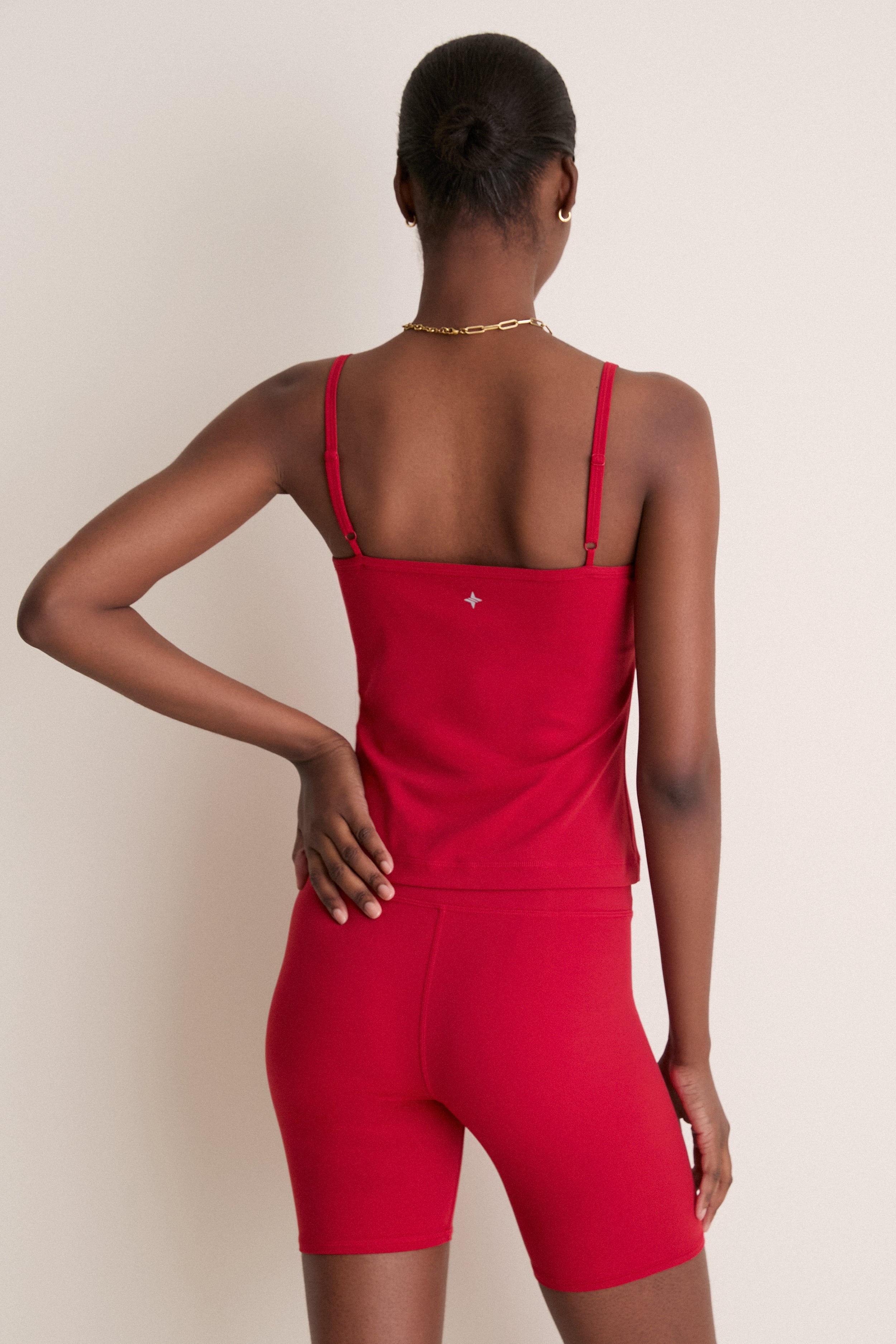 Red Compression Spandex Sofia Cami