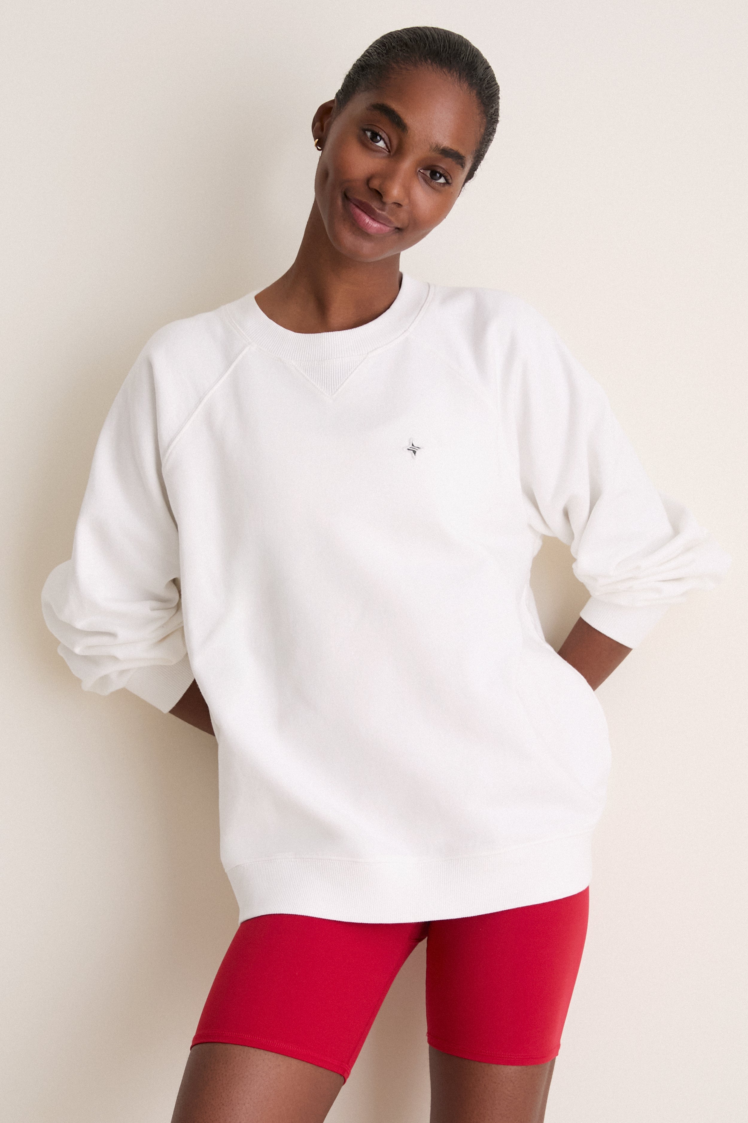 White Katarina Crewneck