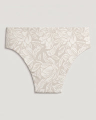 Women's Wavebound High Waisted Bikini Bottom - Nolia Floral Print Stone