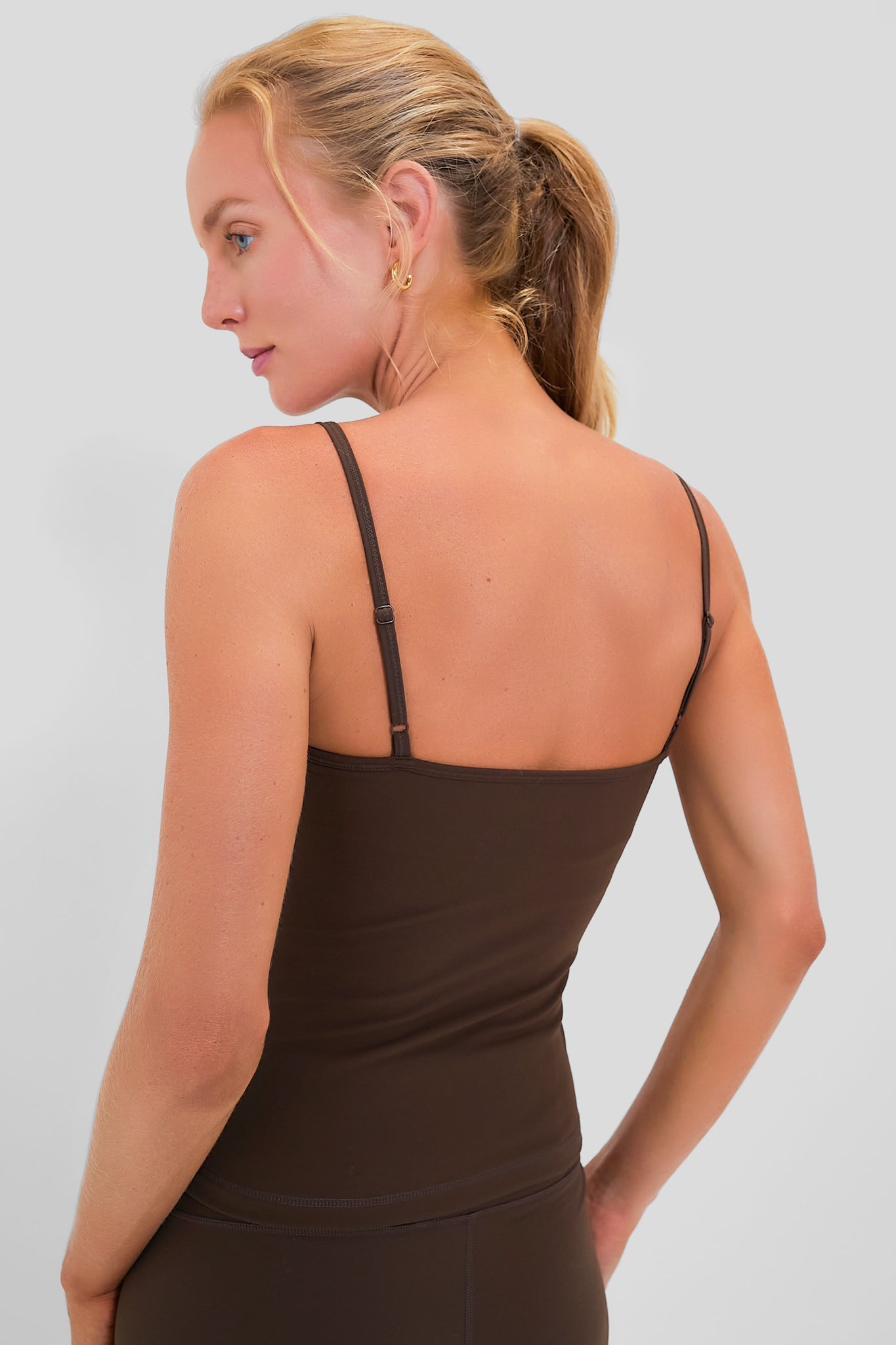 Chocolate Compression Spandex Sofia Cami